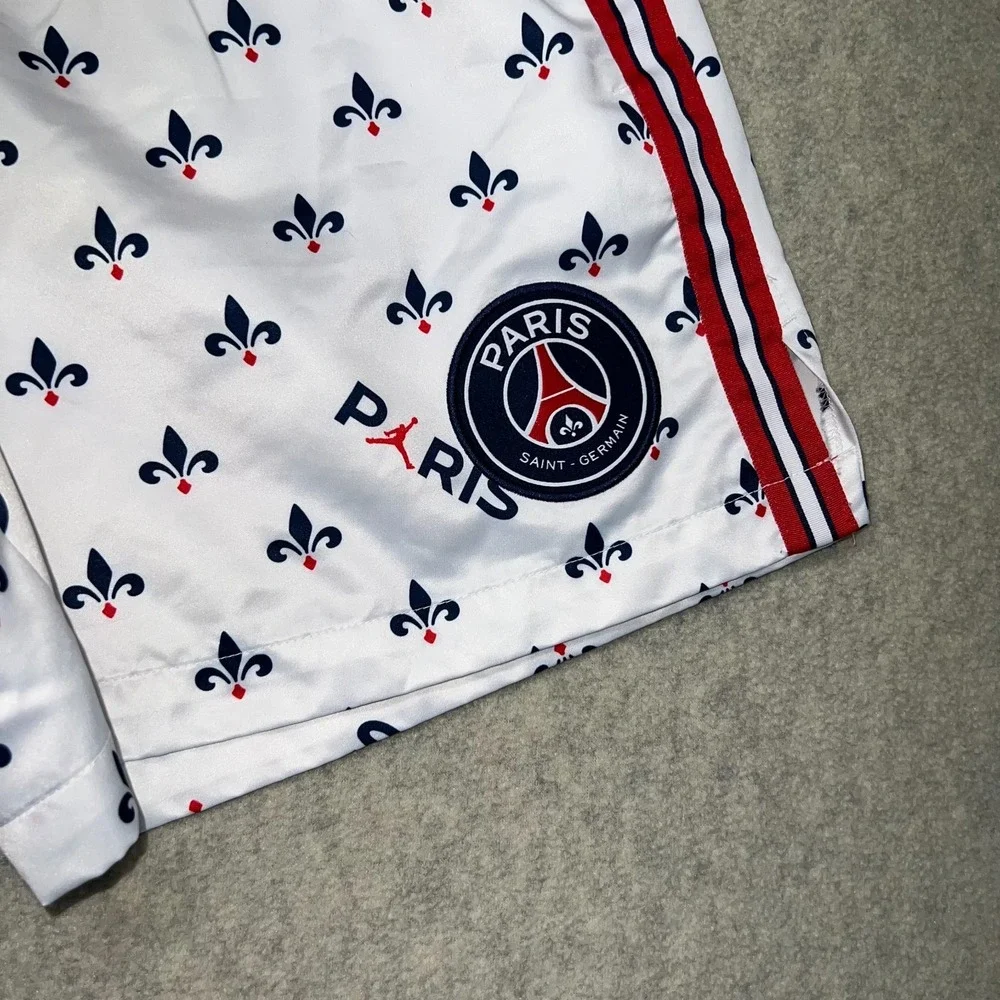 Jordan Mens X Paris Saint‎ Germain Printed Shorts White All Over Print Outdoor S